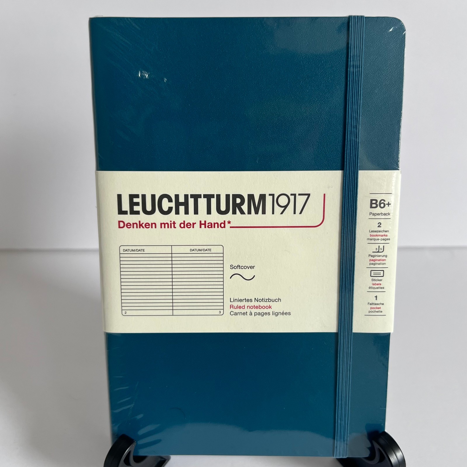 LEUCHTTURM1917 B6 + Lined Notebook Softcover 80g - 123 pages - Pacific - Sealed