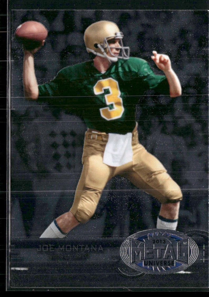 2013 Fleer Retro #M-105 Joe Montana Metal Universe 2013 Fleer Retro #M-105 Joe Montana Metal Universe