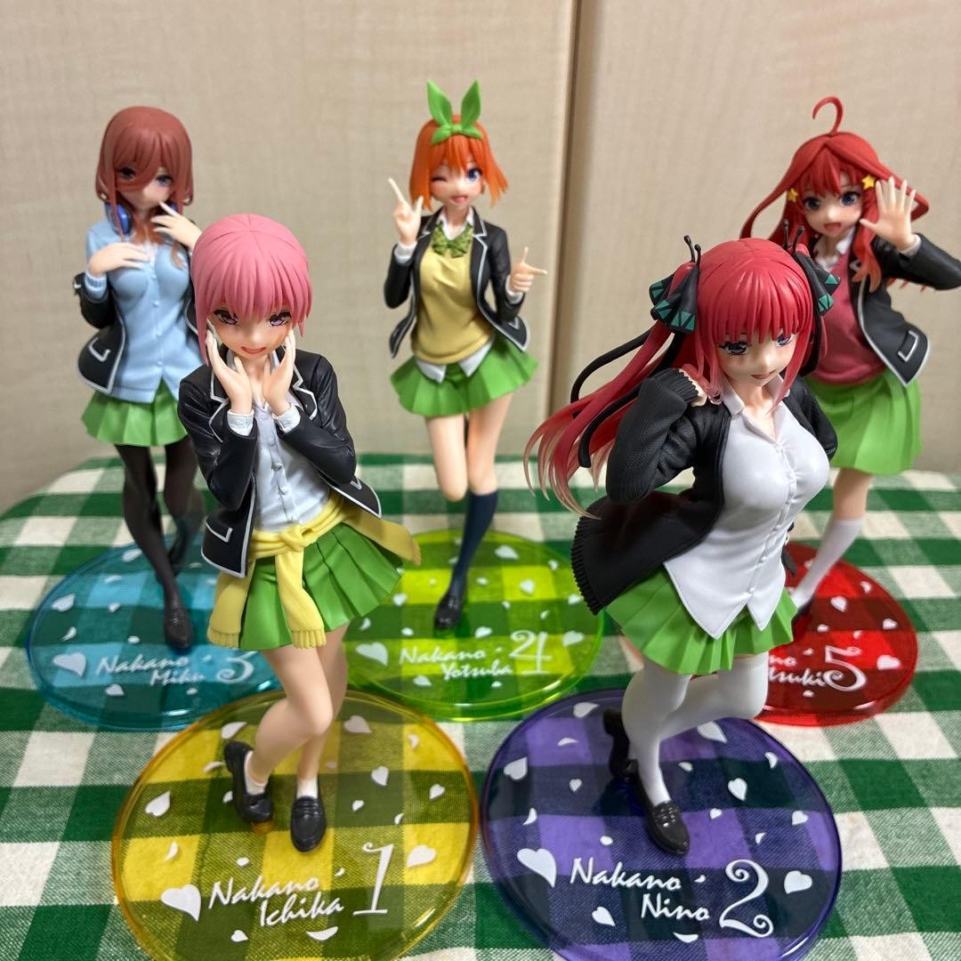 Nakano Ichika Nino Miku Yotsuba Itsuki Figure Set The Quintessential Quintuplets