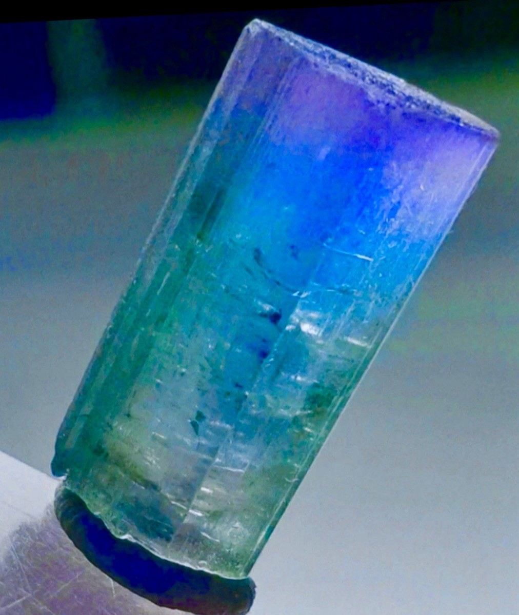 Rare Tri-Color Tourmaline Crystal Natural Raw Rough Specimen Matrix Protection Rare Tri-Color Tourmaline Crystal Natural Raw Rough Specimen Matrix Protection