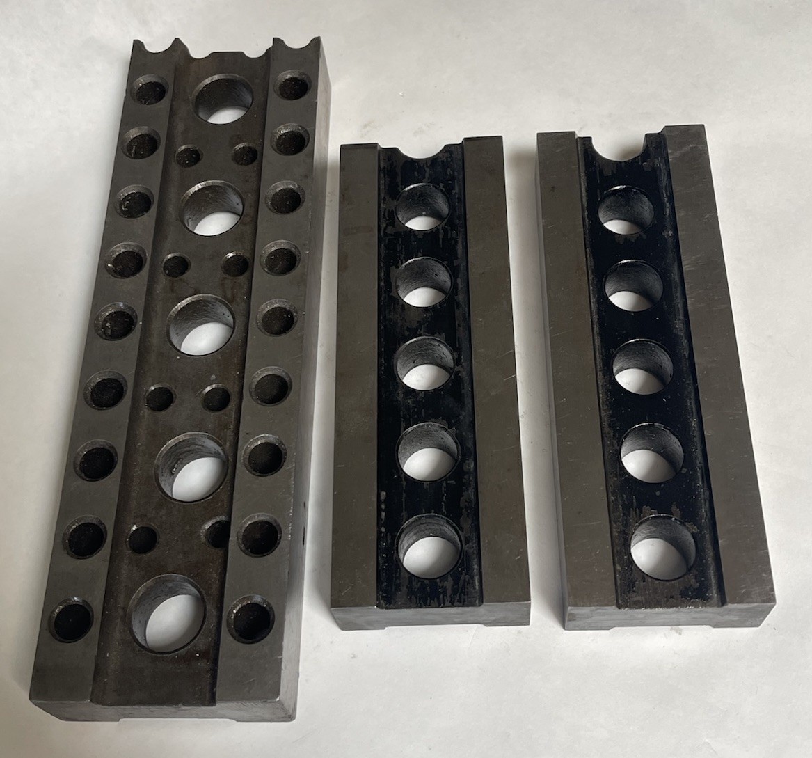 Machinist Parallel Setup Blocks 7”x2-3/8”x1-1/8”/10”x3”x1-1/4” Qty.3 (26AG17)