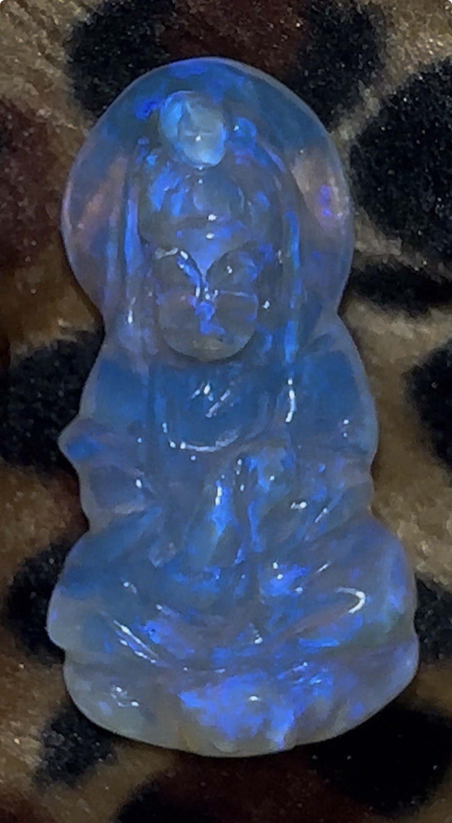 9.05 Ct Australian Opal Buddha Carving