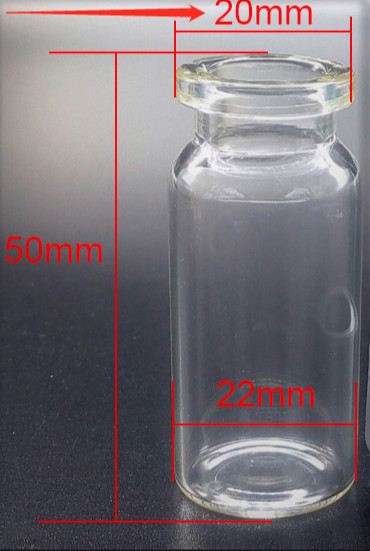 1200PCS) 10ml Sample Vials Clear Glass Bottle 20mm Crimp Top Headspace AZ