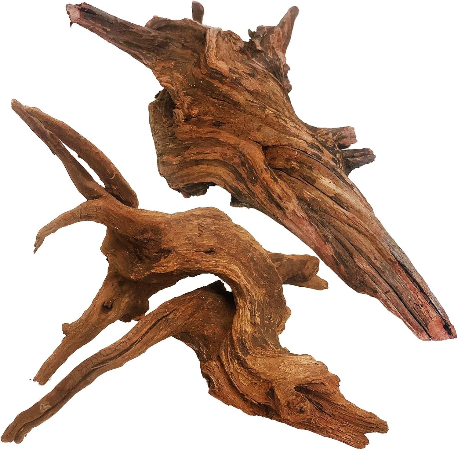 kathson Natural Large L:Mopani Driftwood (14.5 to 18.5 inches/2Pack), Brown kathson Natural Large L:Mopani Driftwood (14.5 to 18.5 inches/2Pack), Brown