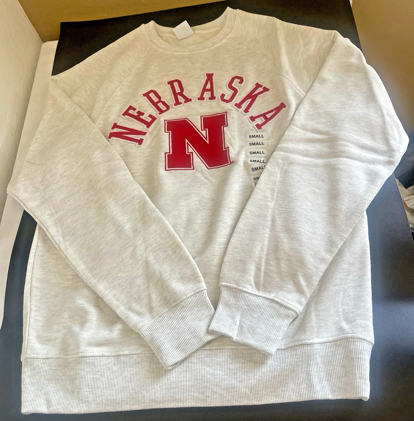 Nebraska Cornhuskers Sweater Men\'s Cream NCAA Football Cream S,M,L,XL,2XL