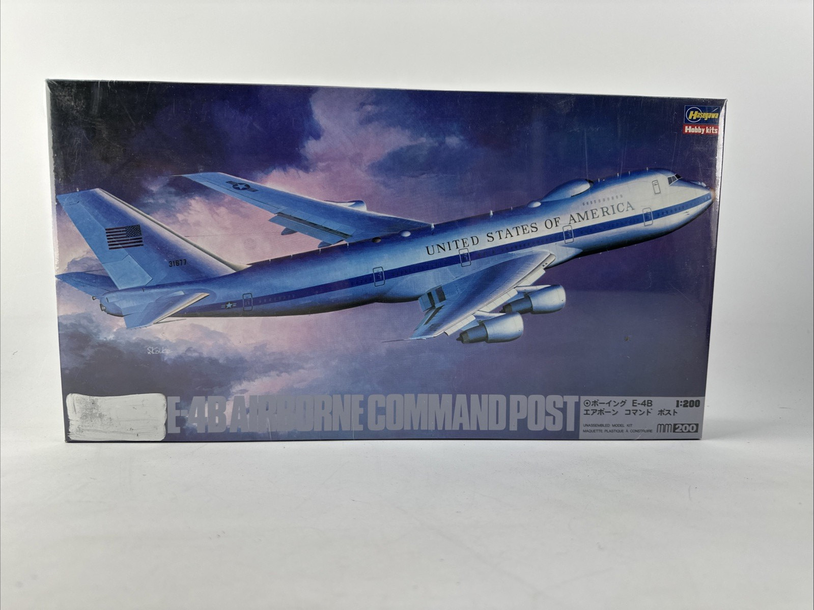 Hasegawa Boeing E-4B Airborne Command Post MM21 1/200 Model Kit New Old Stock
