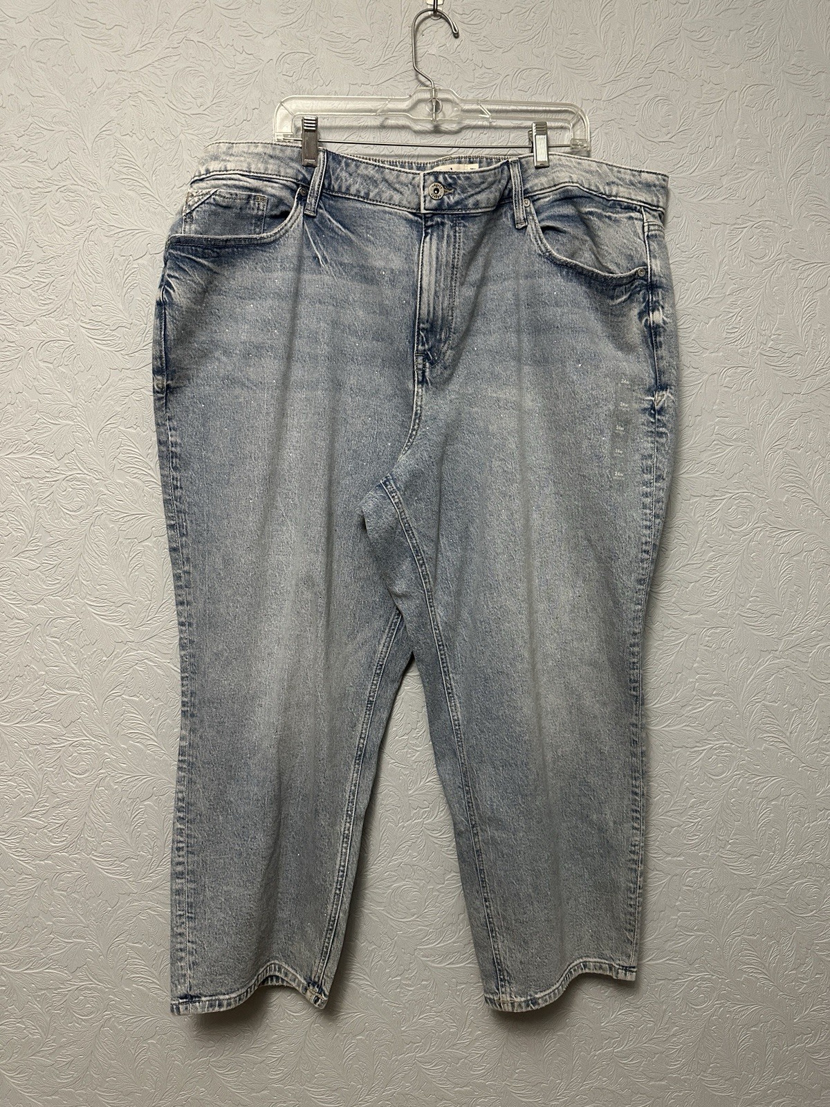 Edgley By Maurices Size 24W High Rise Sparkle Ankle Slim Straight Jeans M30 Edgley By Maurices Size 24W High Rise Sparkle Ankle Slim Straight Jeans M30