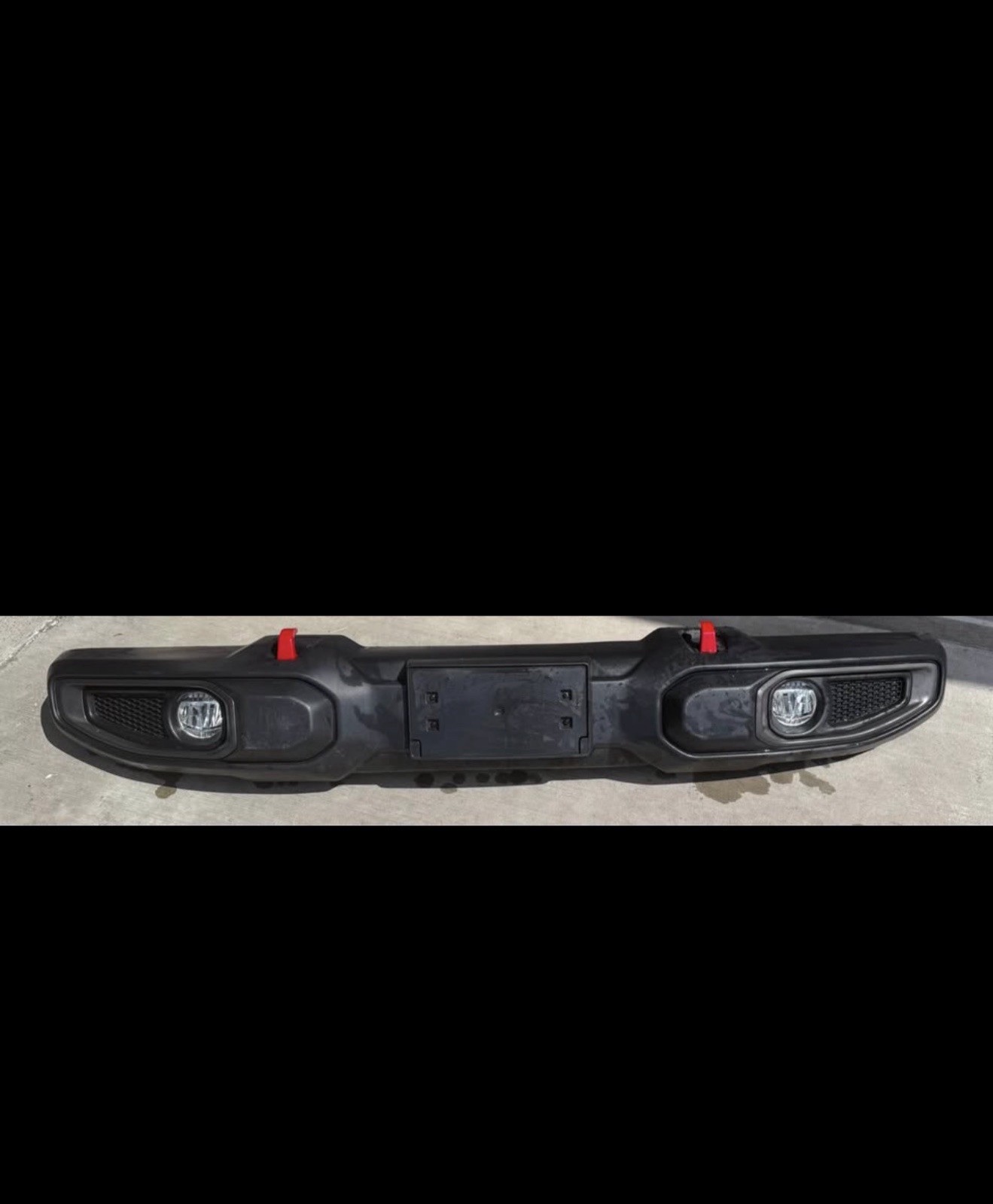OEM Take Off 2025 Jeep Wrangler JL Front Bumper w/ Brackets and Tow Hooks
