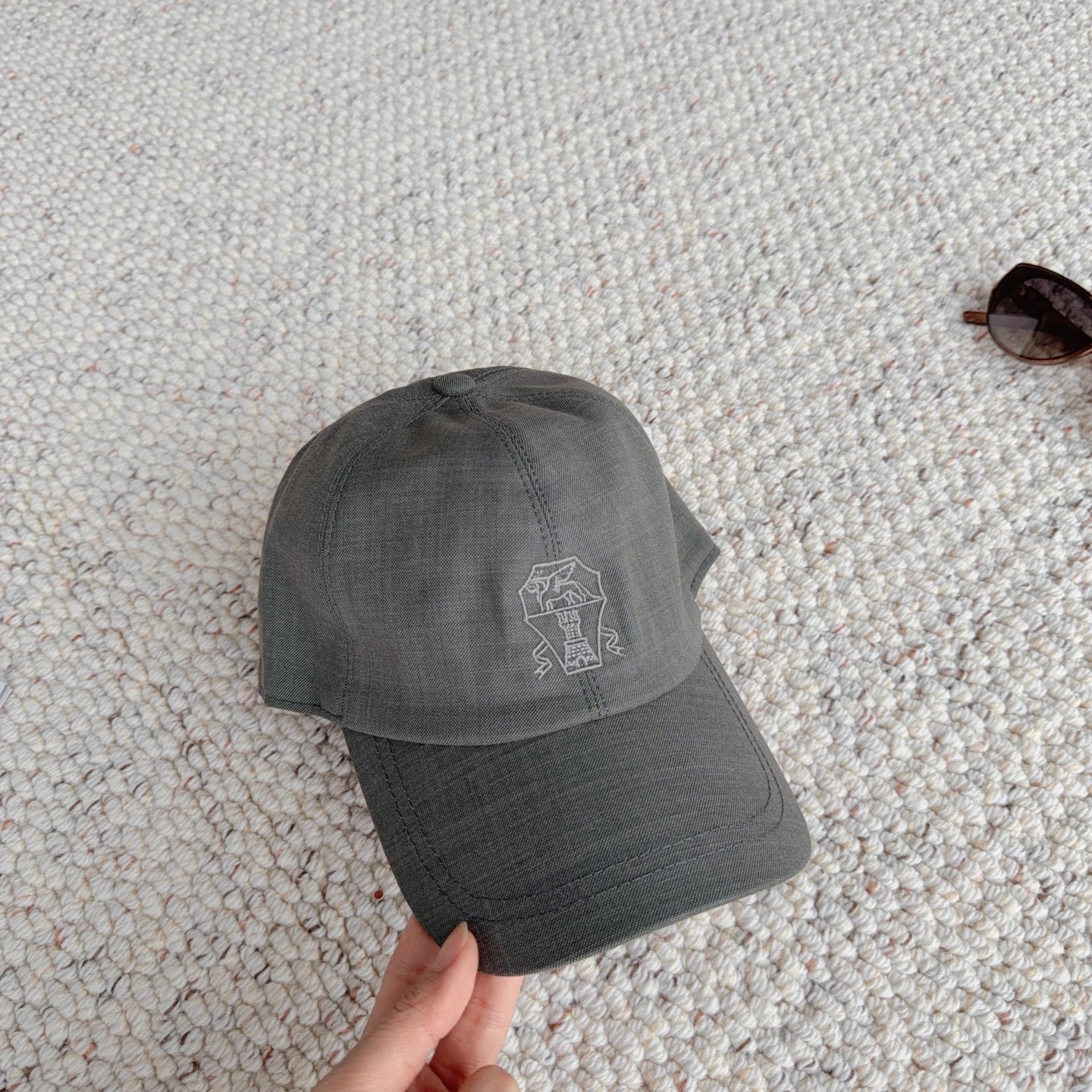 Brunello Cucinelli Embroidered Logo Baseball Cap Casual Outdoor Adjustable Hat Brunello Cucinelli Embroidered Logo Baseball Cap Casual Outdoor Adjustable Hat