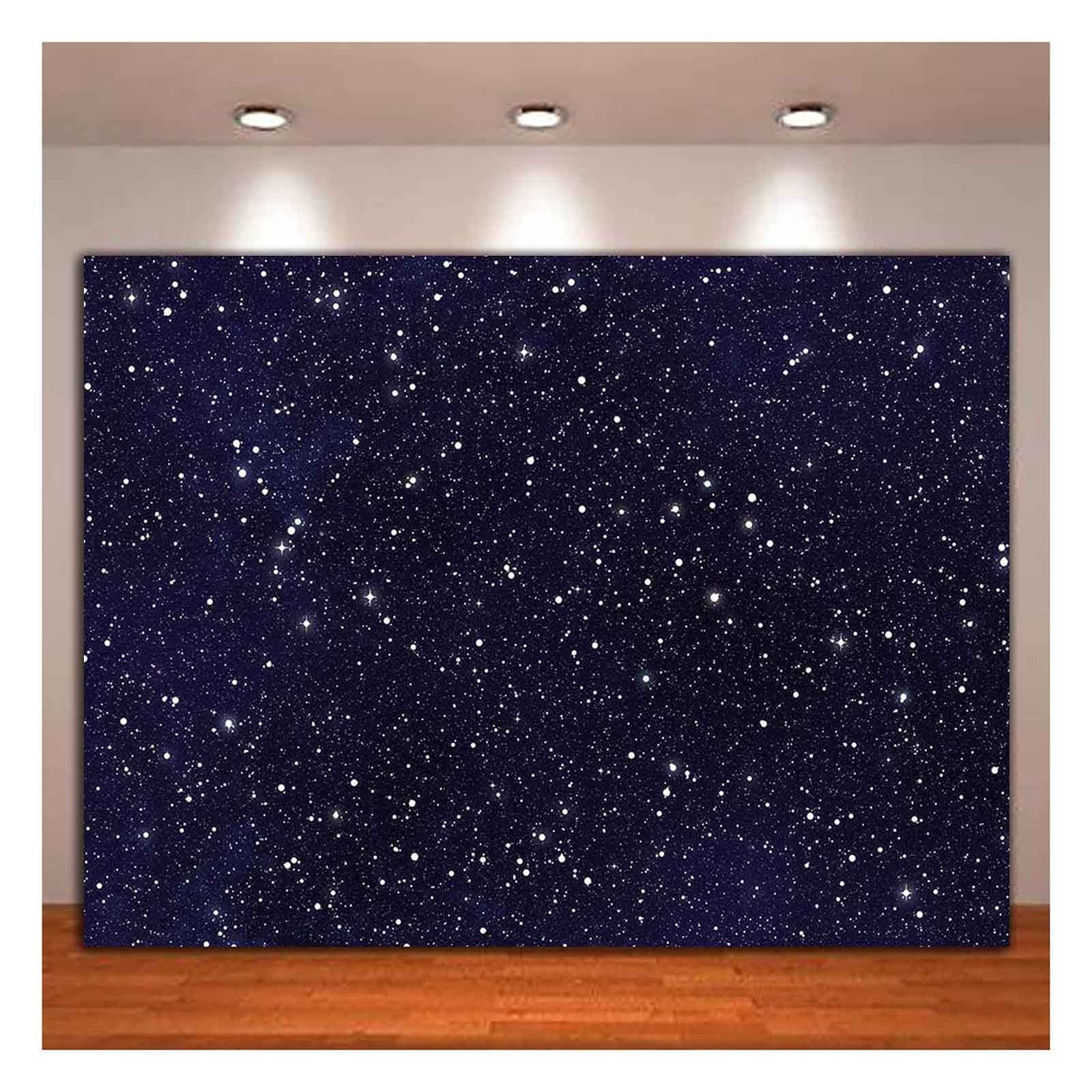 5x3Ft Night Sky Star Backdrops Starry Photography Background for Baby Shower