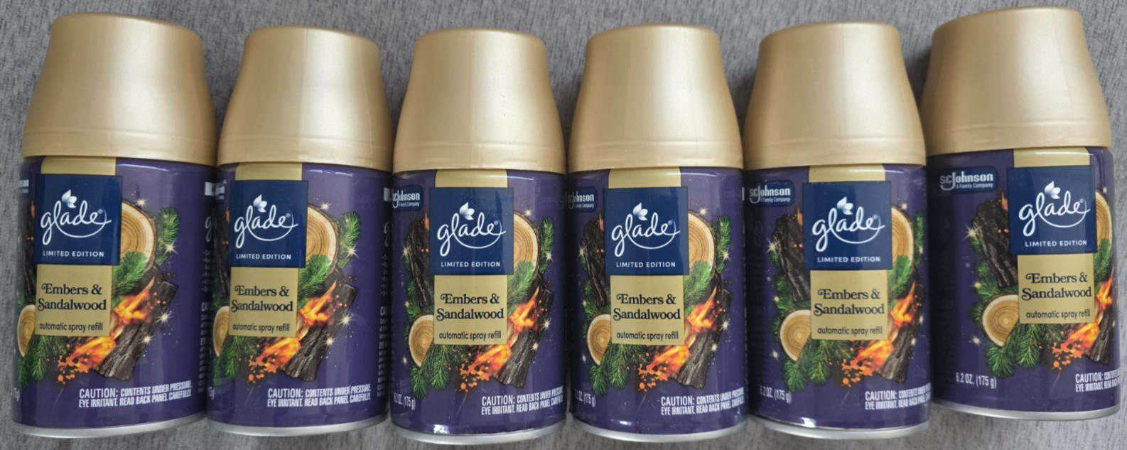 6 Glade Automatic Spray Refills 6.2 Embers & Sandalwood Similar Fall Night Scent 6 Glade Automatic Spray Refills 6.2 Embers & Sandalwood Similar Fall Night Scent