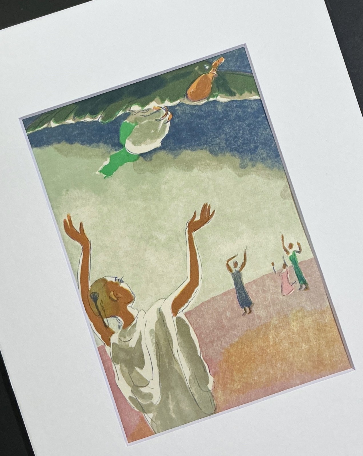 Kees Van Dongen Gravure sur Bois in 8x10 Mat, Frame-Ready. Original 1955 Fauvist