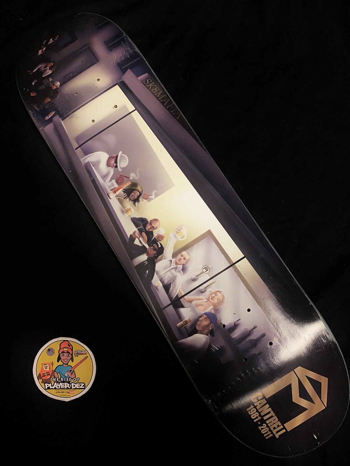 RARE Sk8mafia RIP Legends Tommy Cantrell Skateboard Deck 2pac BIG Marilyn Monroe RARE Sk8mafia RIP Legends Tommy Cantrell Skateboard Deck 2pac BIG Marilyn Monroe