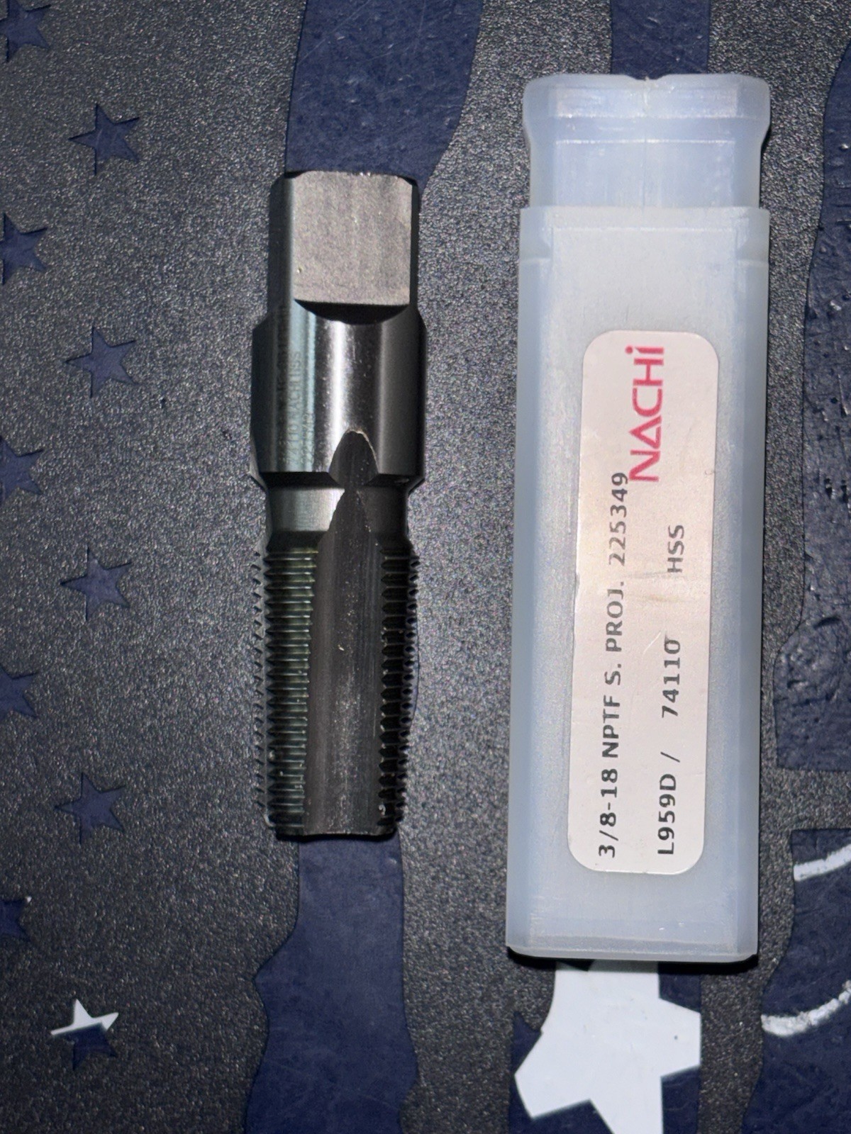 NACHI 3/8-18 NPTF 4FL Pipe Tap L959D 74110  3/8”  18tpi  Short Projection