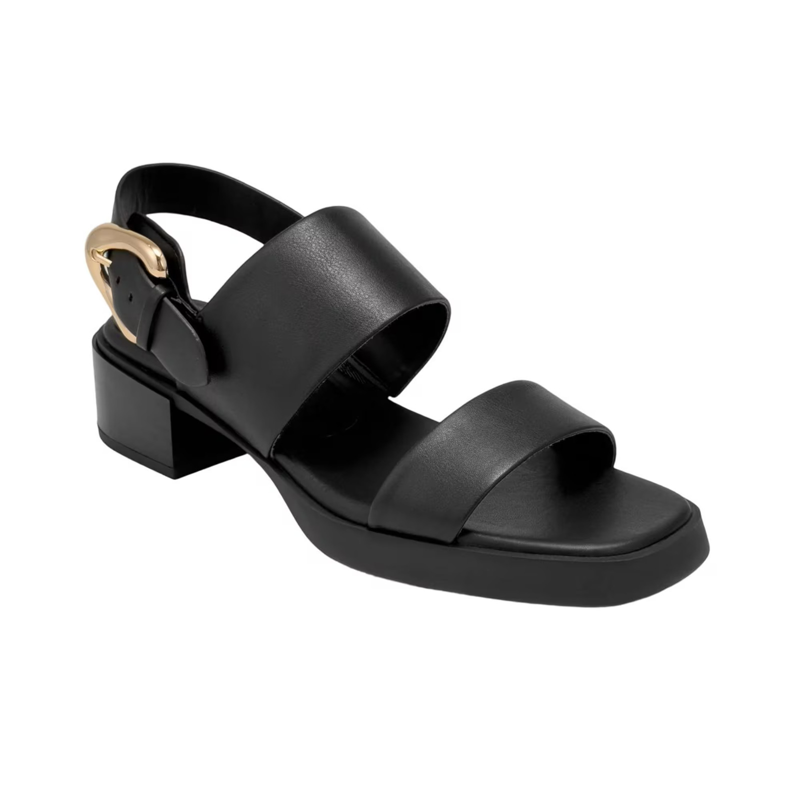 Women\'s Aerosoles Dantay Square Toe Heeled Sandals Black