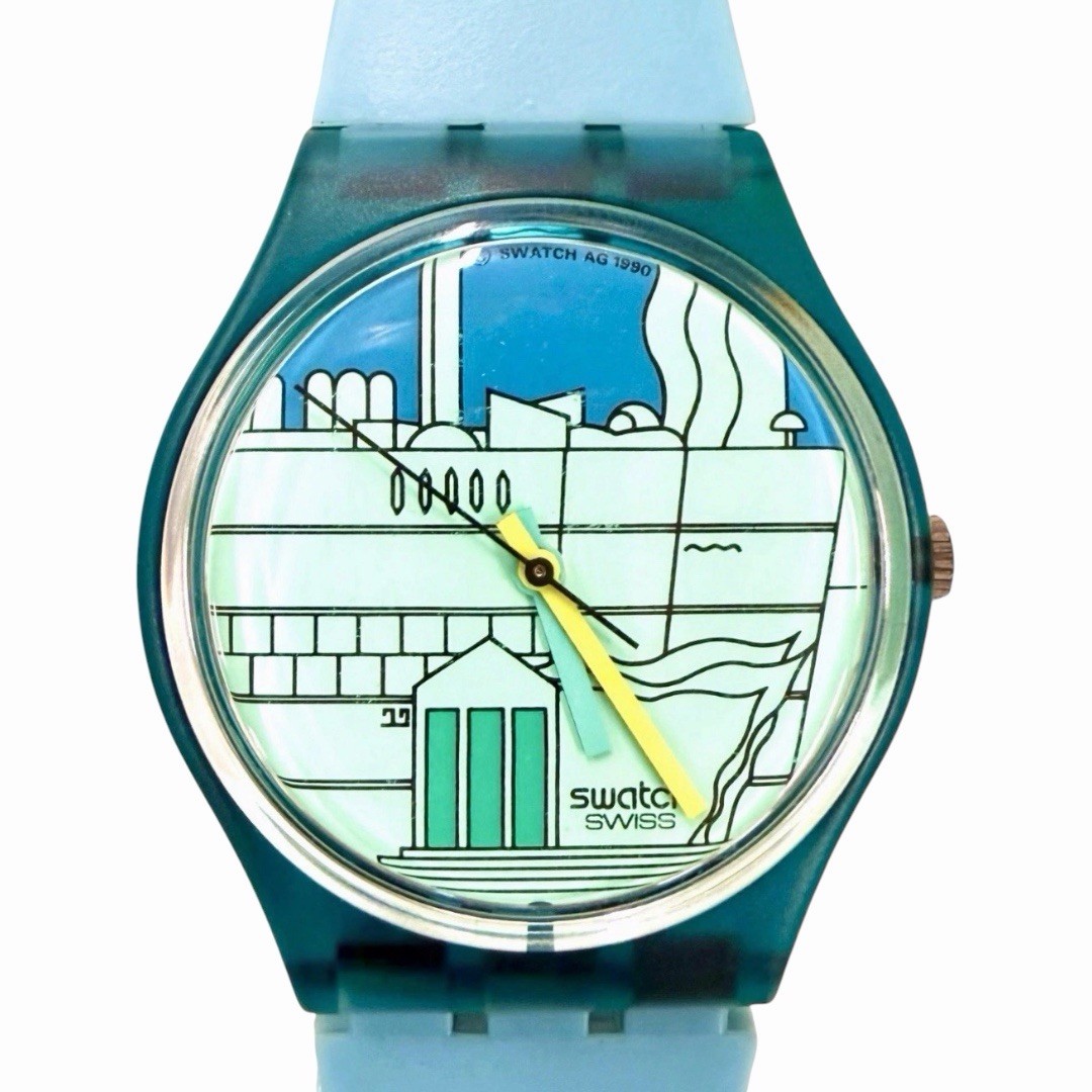 Vintage Swatch Watch Metroscape GN109 Standard Gents 1990 34mm Swiss Made Quartz