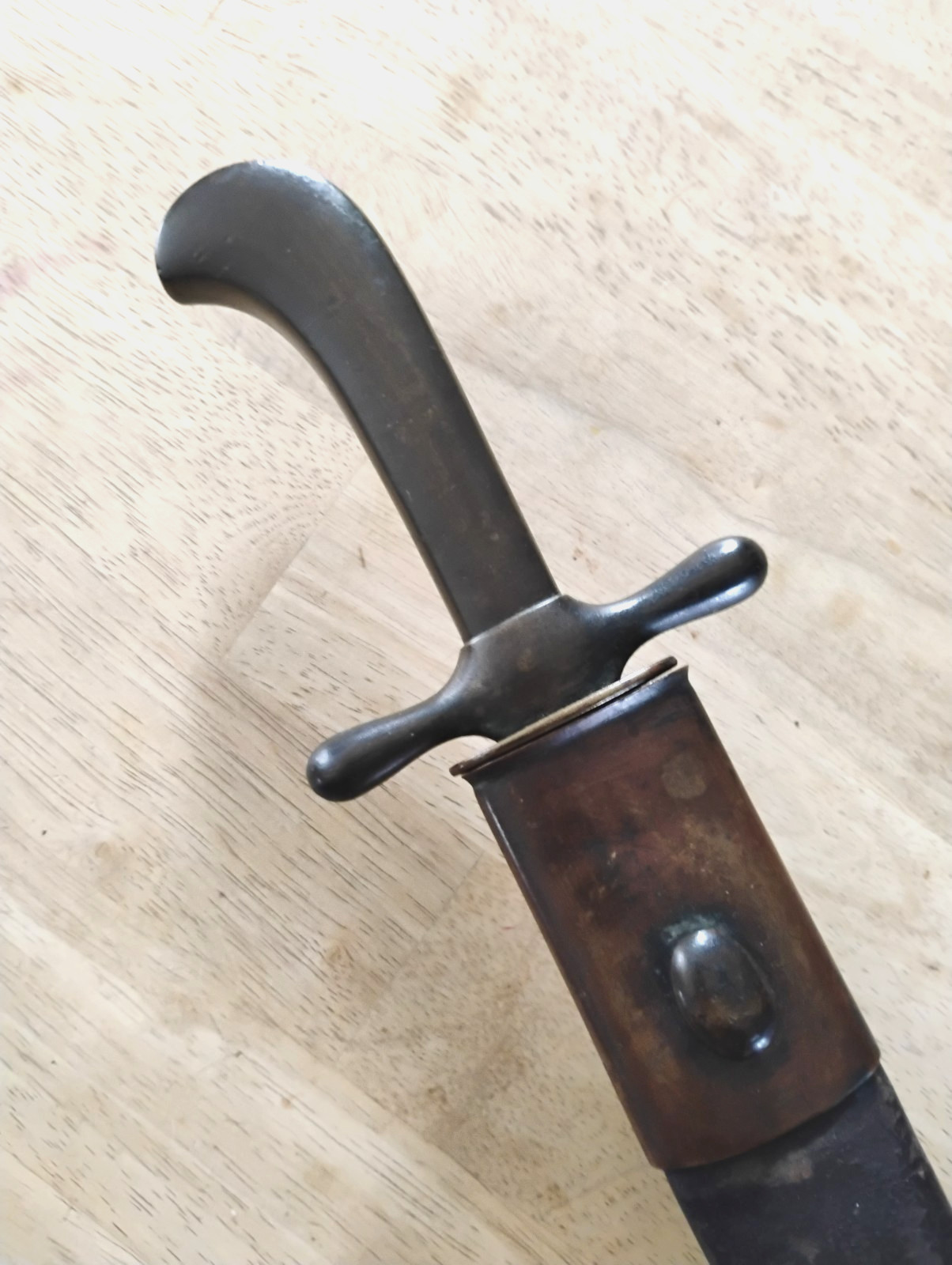 GERMAN SWORD RARE PRUSSIAN HIRSCHFANGER 19TH CENTURY SIDEARM WITH SCABBARD