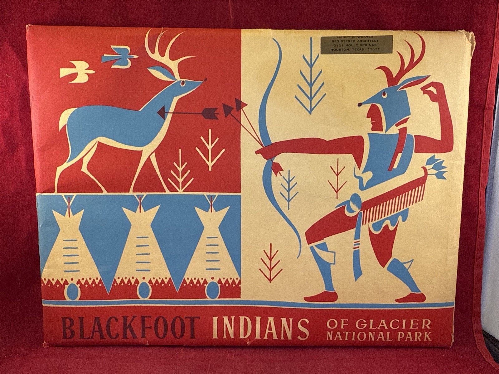 VTG Blackfoot Indians of Glacier National Park 24 Prints w/ Booklet Winold Reiss VTG Blackfoot Indians of Glacier National Park 24 Prints w/ Booklet Winold Reiss