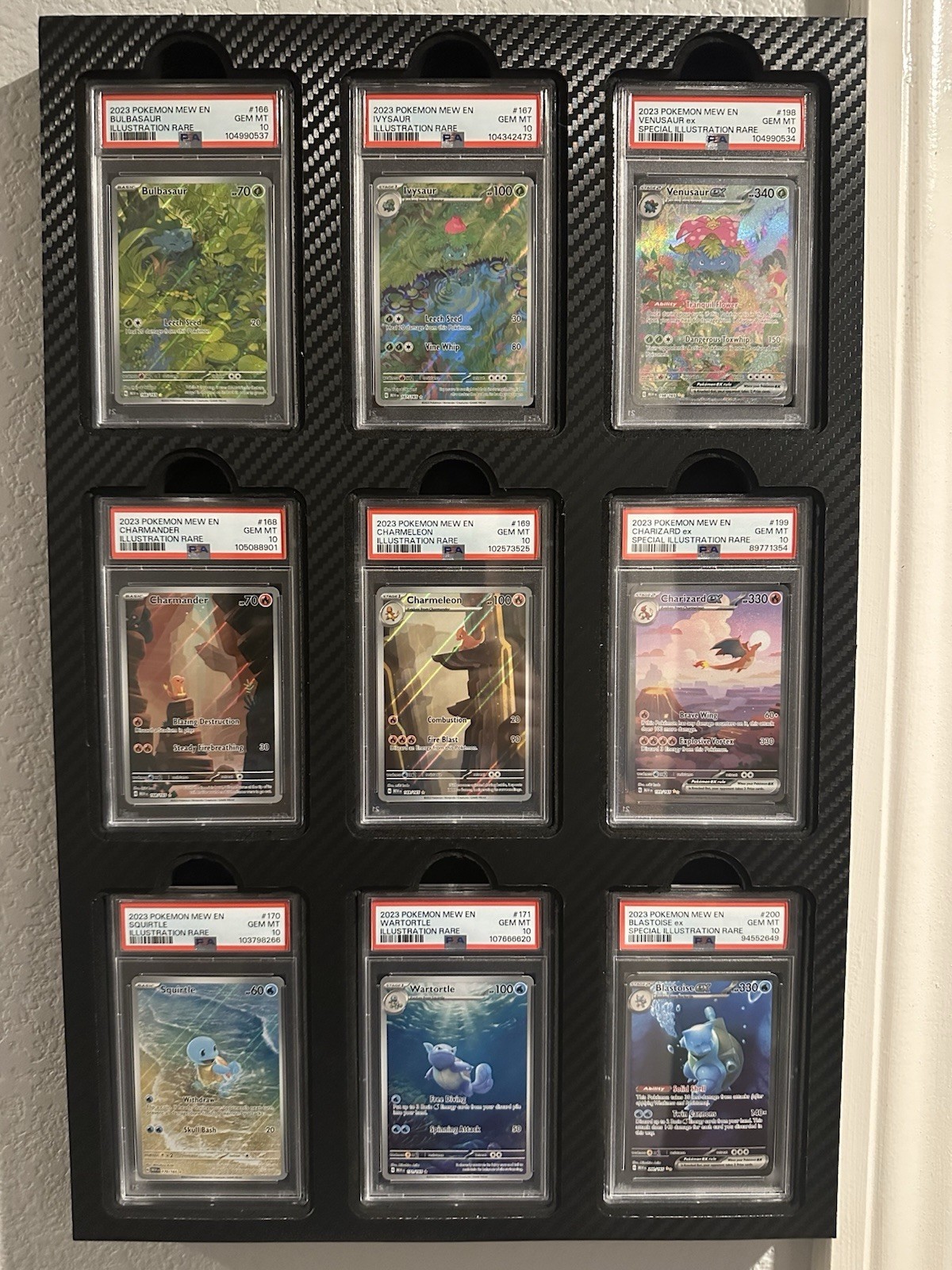 9-Slab Frame Graded Cards Wall Mount display Premium Custom | PSA / CGC /TAG 9-Slab Frame Graded Cards Wall Mount display Premium Custom | PSA / CGC /TAG