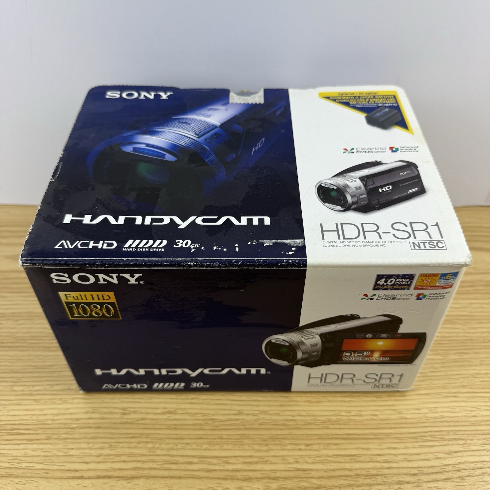 Sony HDR-SR1 HDD HD Handycam Camcorder Carl Zeiss 30GB Mint Condition