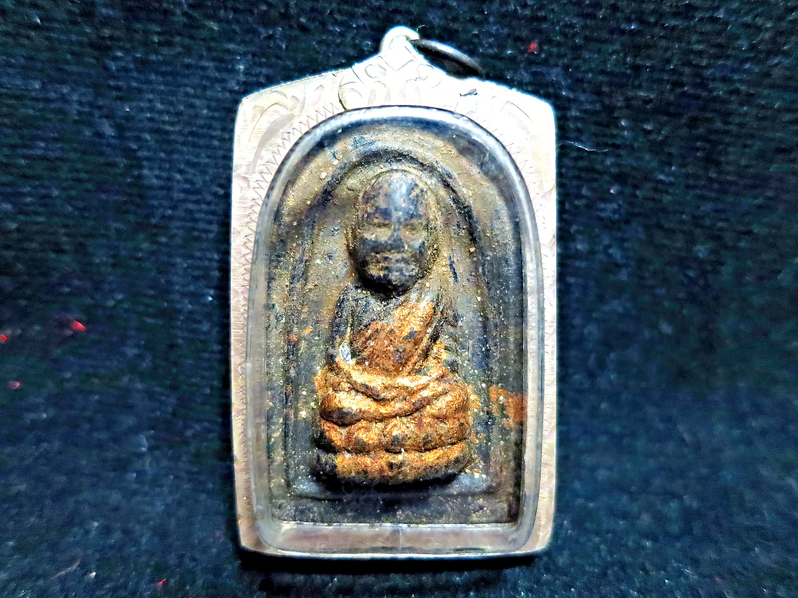 Old Rare Phra LP Tuad Pim Matchboxes (BE.2497 ) Wat Chang-hai Thai Buddha Amulet