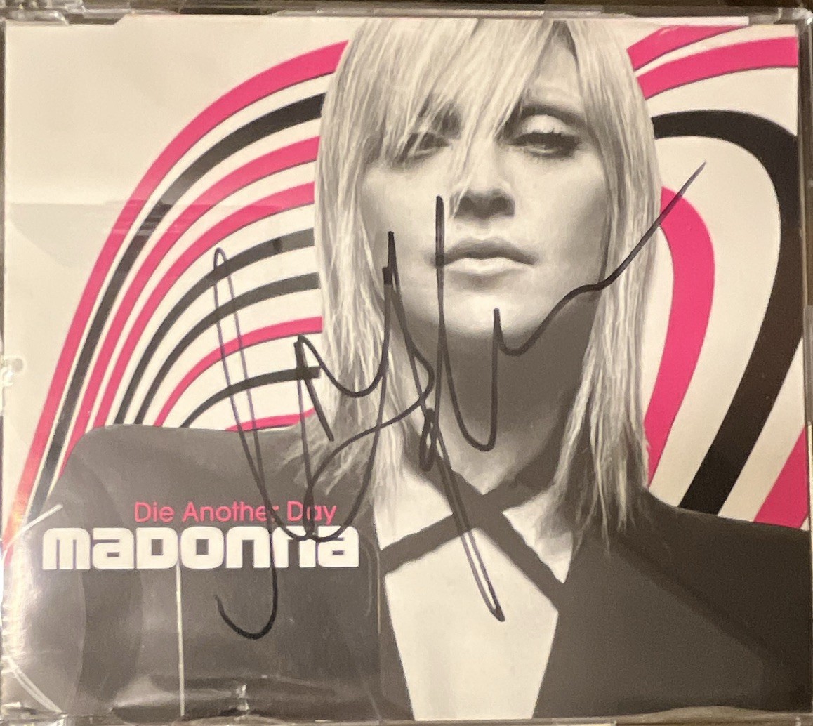 Madonna Die Another Day Signed CD & Booklet Authentic Autograph