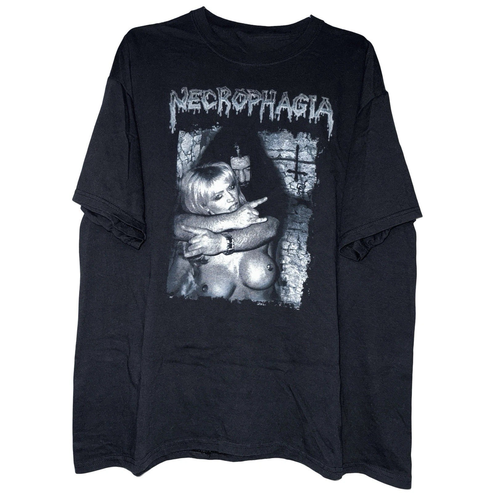 Necrophagia Band Jenna Jameson Cotton S to 5XL Classic Shirt HL210