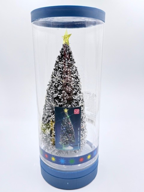 Lemax Christmas Village Multi Light Evergreen Large Tree 74263 Magnet base