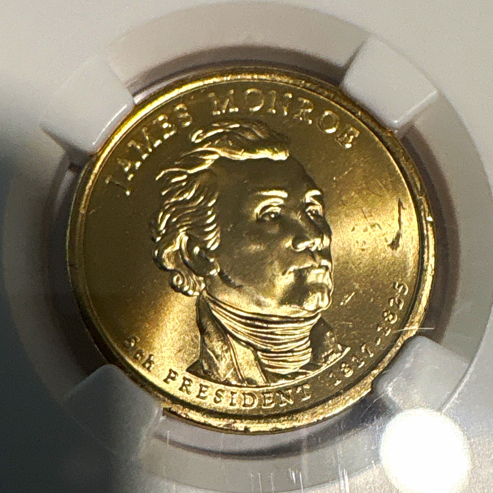 2008-P $1 James Monroe Presidential Dollar - First Day Release - KMN #426