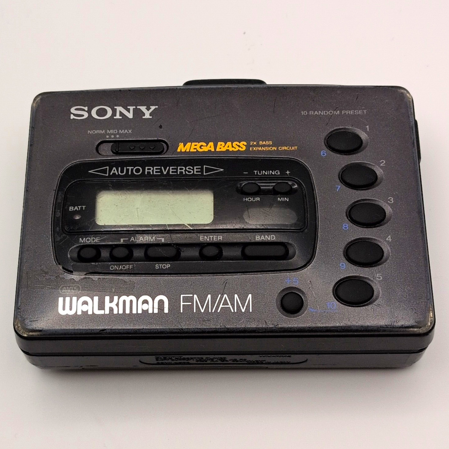 Sony Walkman AM/FM  Cassette player - NEW BELT - PLAYS FAST - LOOSE PHONE JACK