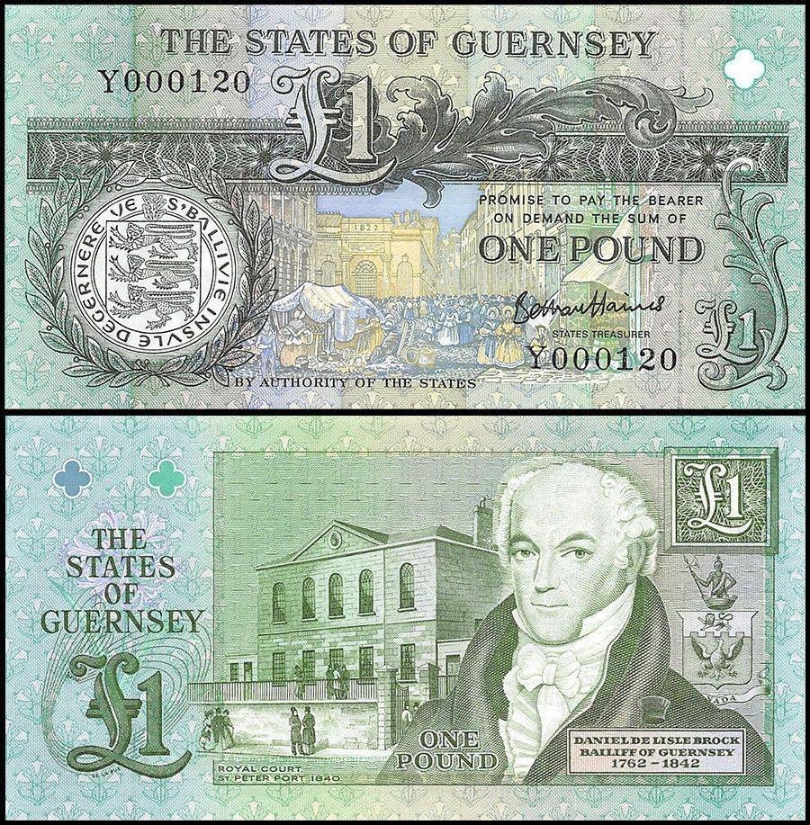 Guernsey 1 Pound, 1991-2016 ND, P-52d, UNC