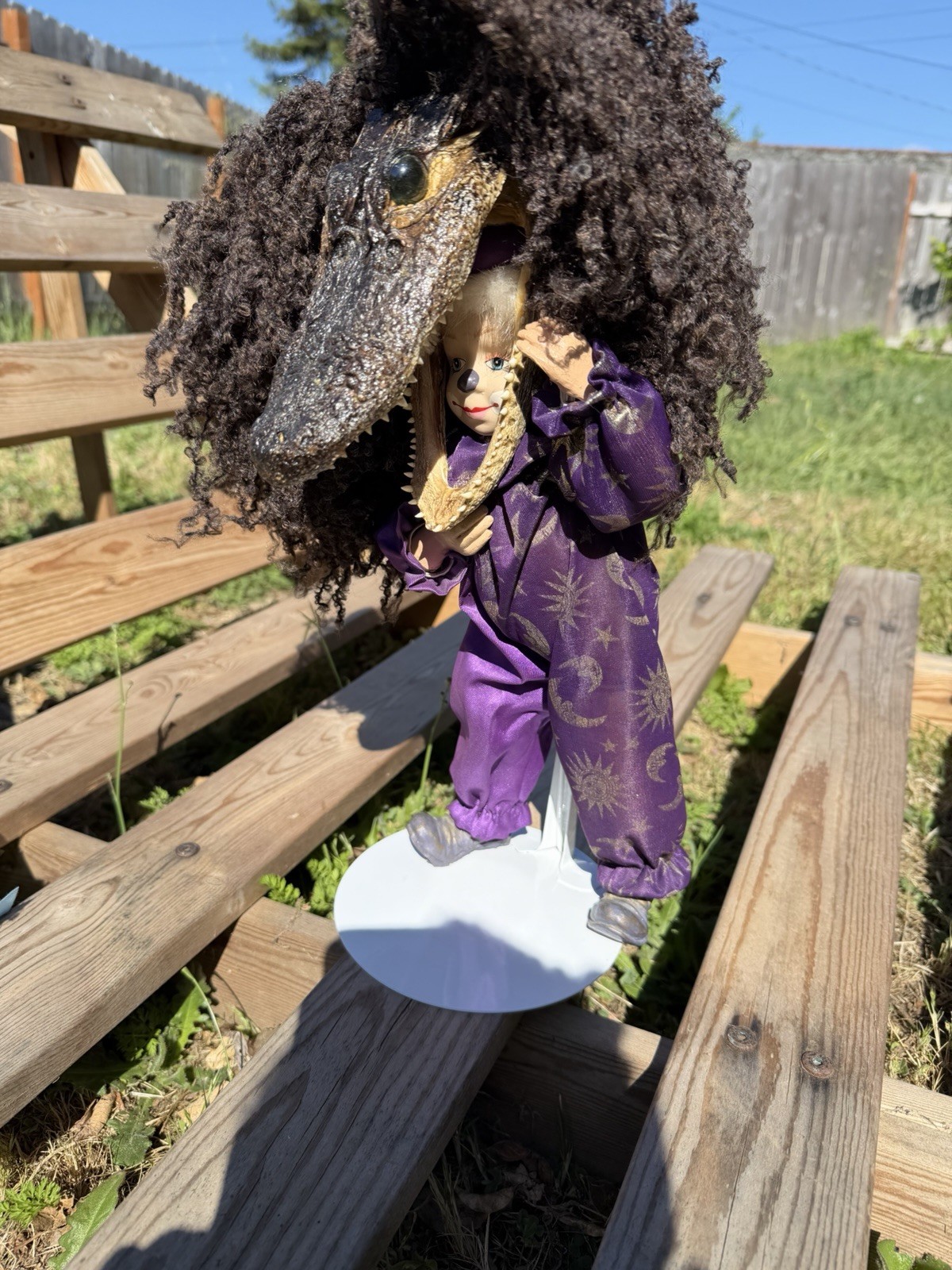 Rare Taxidermy Alligator head Vintage Antique Porcelian art doll Rare Taxidermy Alligator head Vintage Antique Porcelian art doll