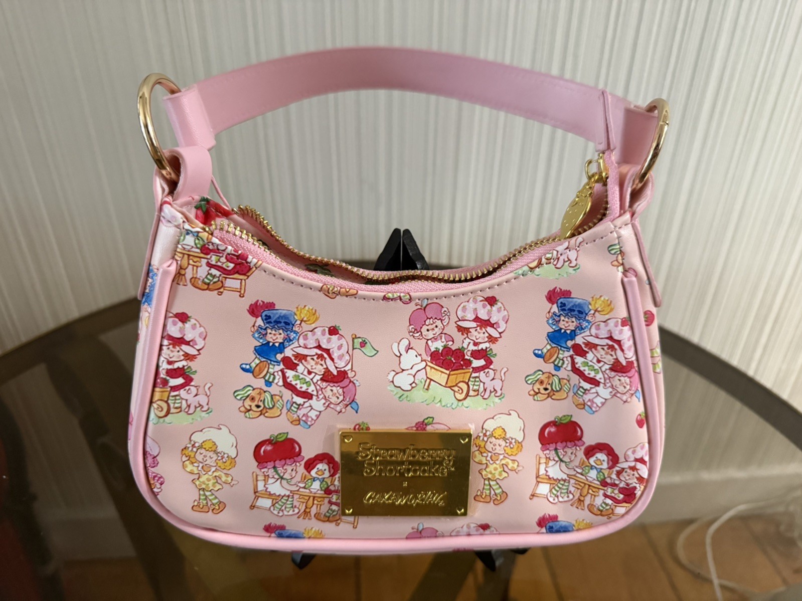 Cakeworthy x Strawberry Shortcake Pastel Pink Crossbody Shoulder Purse New