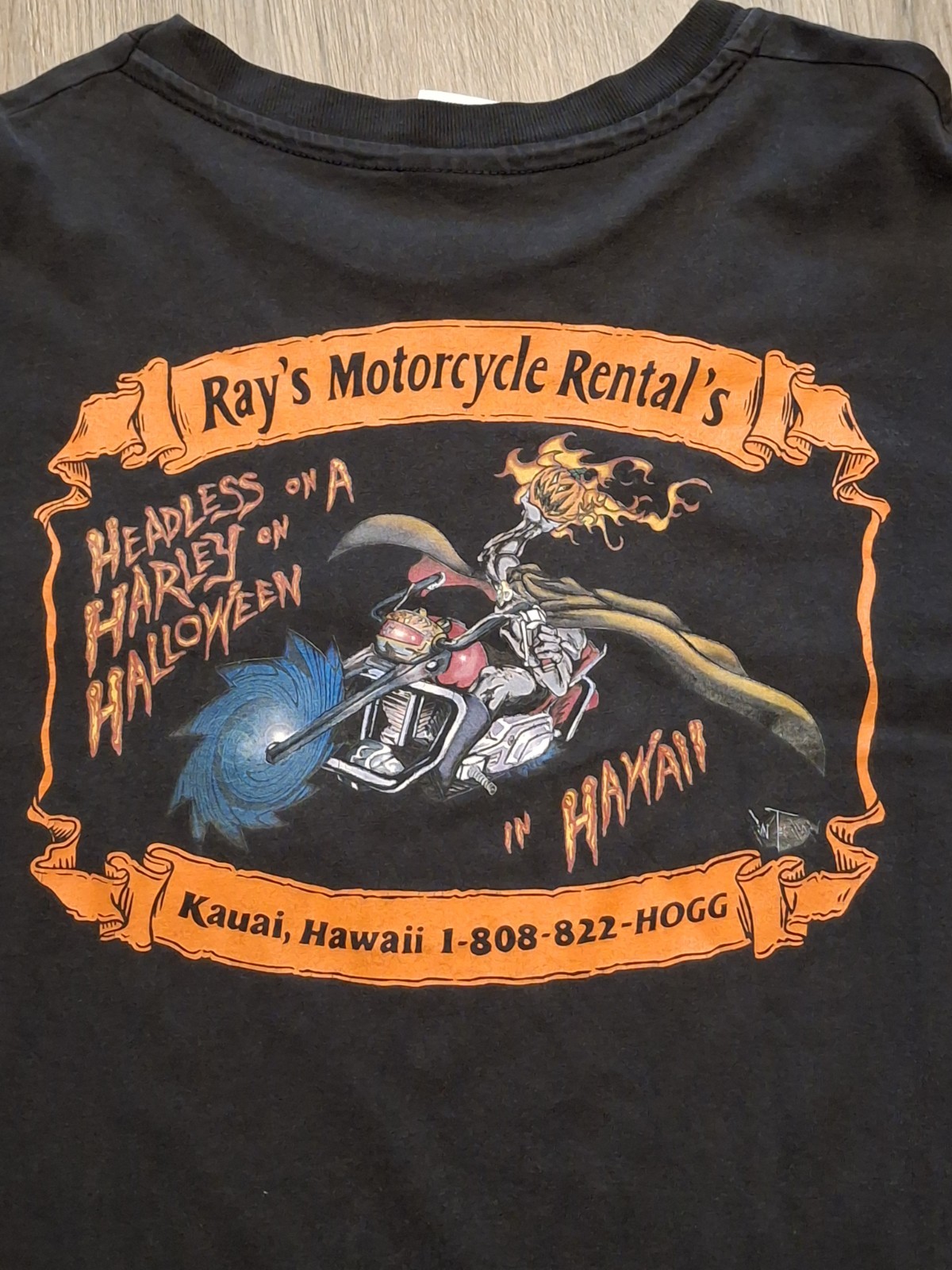 Vintage Harley-Davidson Rentals T-Shirt Halloween Headless Rider Hawaii Large Vintage Harley-Davidson Rentals T-Shirt Halloween Headless Rider Hawaii Large