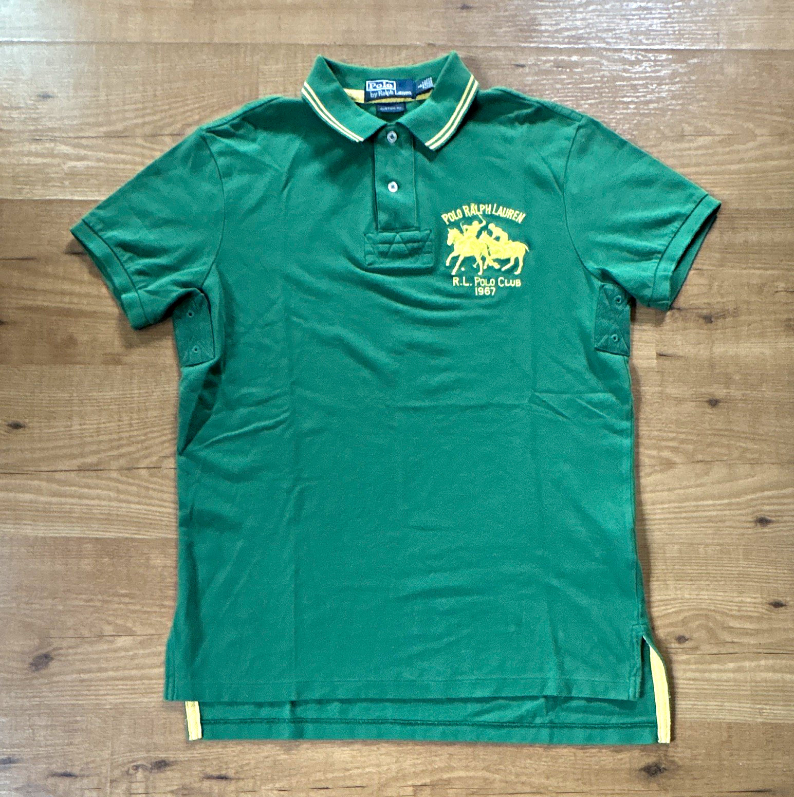 Vintage Polo Ralph Lauren Polo Club 1967 Green Custom Fit Polo Shirt M Vintage Polo Ralph Lauren Polo Club 1967 Green Custom Fit Polo Shirt M