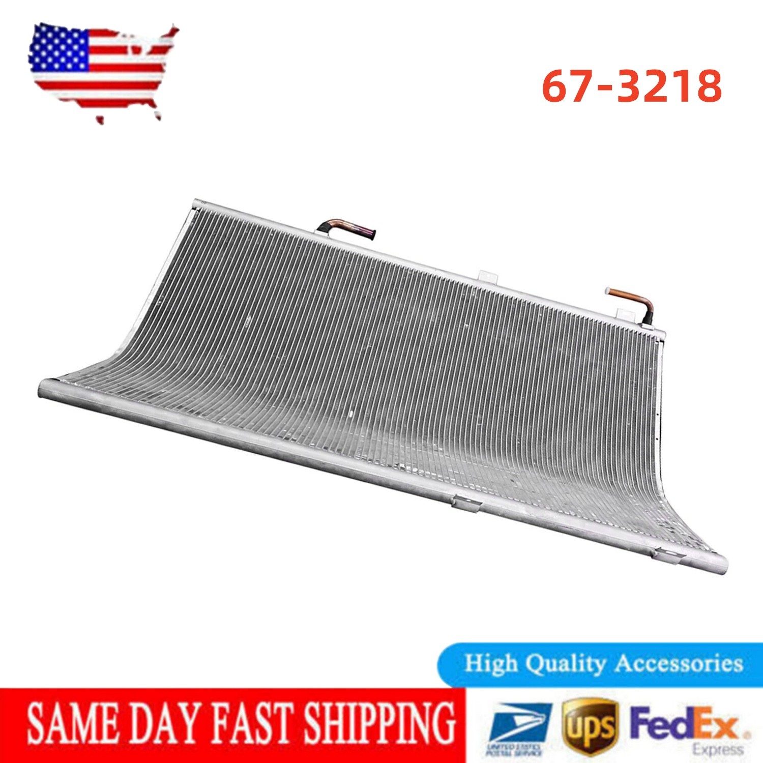 New 67-3218 67-2751 Curbside Coil Condenser For Thermo King C-600 G-700 S-610DE