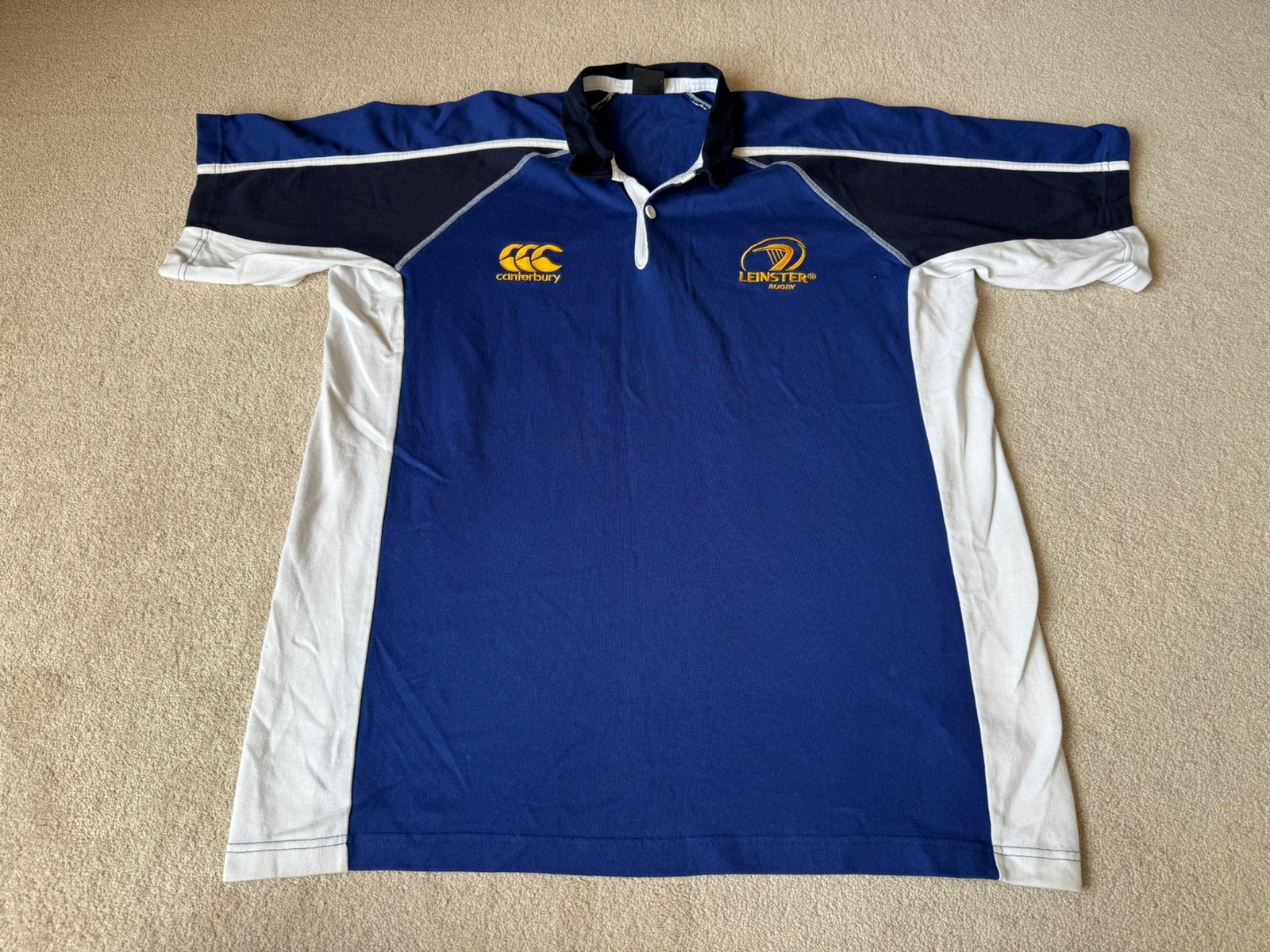 Vintage Canterbury Leinster Rugby Shirt Men\'s XL Navy Blue Jersey 2005/2006