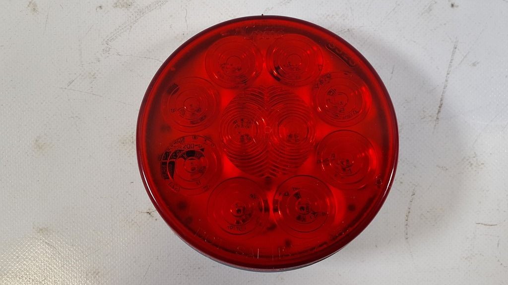 Grote - 53252 LED Stop, Tail, and Turn Light Size & Shape: 4-inch round Voltag