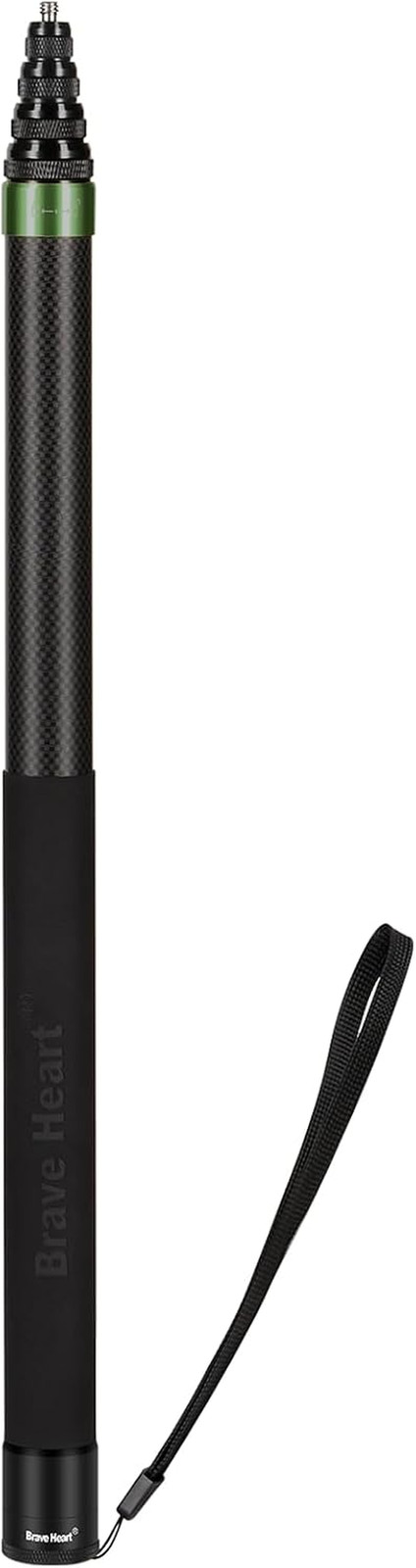 Ultra Long 3M/118 Inch Extension Carbon Fiber Invisible Selfie Stick