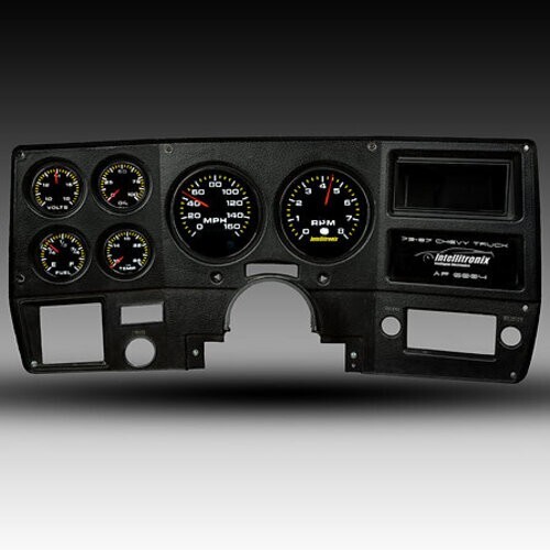 1973-1987 Chevy Truck Analog gauge cluster replacement, Black Faceplate 1973-1987 Chevy Truck Analog gauge cluster replacement, Black Faceplate