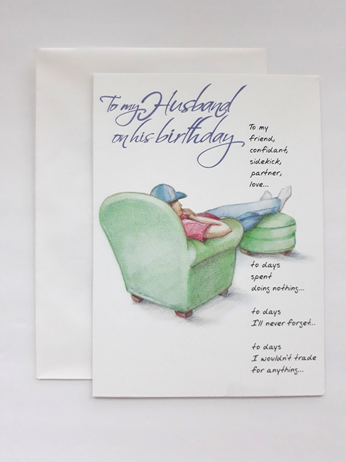 Happy Birthday HUSBAND Card-My Friend, Sidekick, Partner, Love - Wouldn\'t Trade