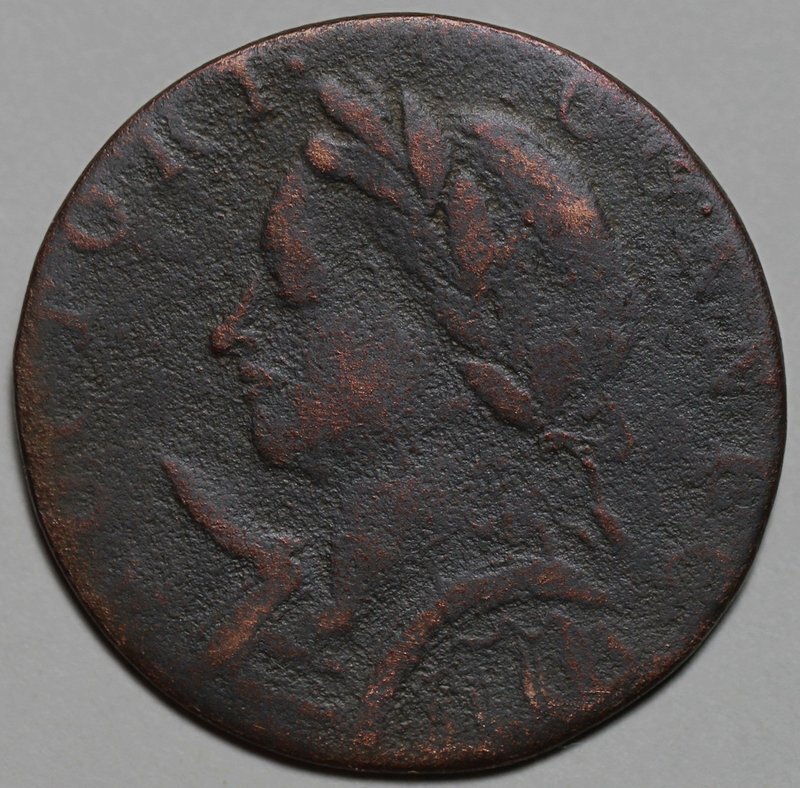 1787 Connecticut Colonial Copper, Horned Bust