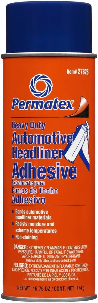 Permatex 27828 Body Shop Heavy Duty Headliner & Carpet Adhesive 16.75 Oz.