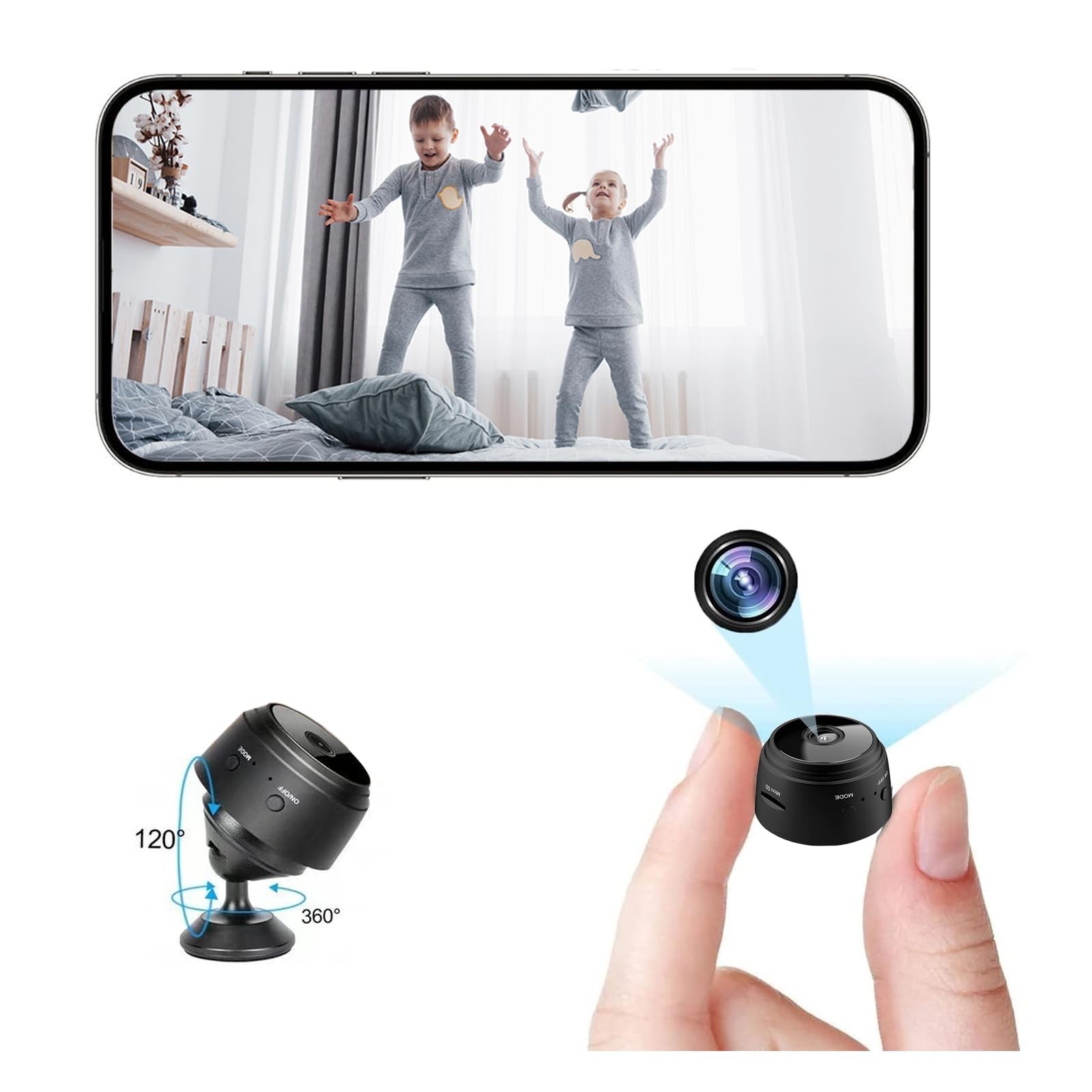 1080P HD & 150° ULTRA-WIDE View, MULTI-USER, WIFI & BLUETOOTH CONNECTION,M-Camer