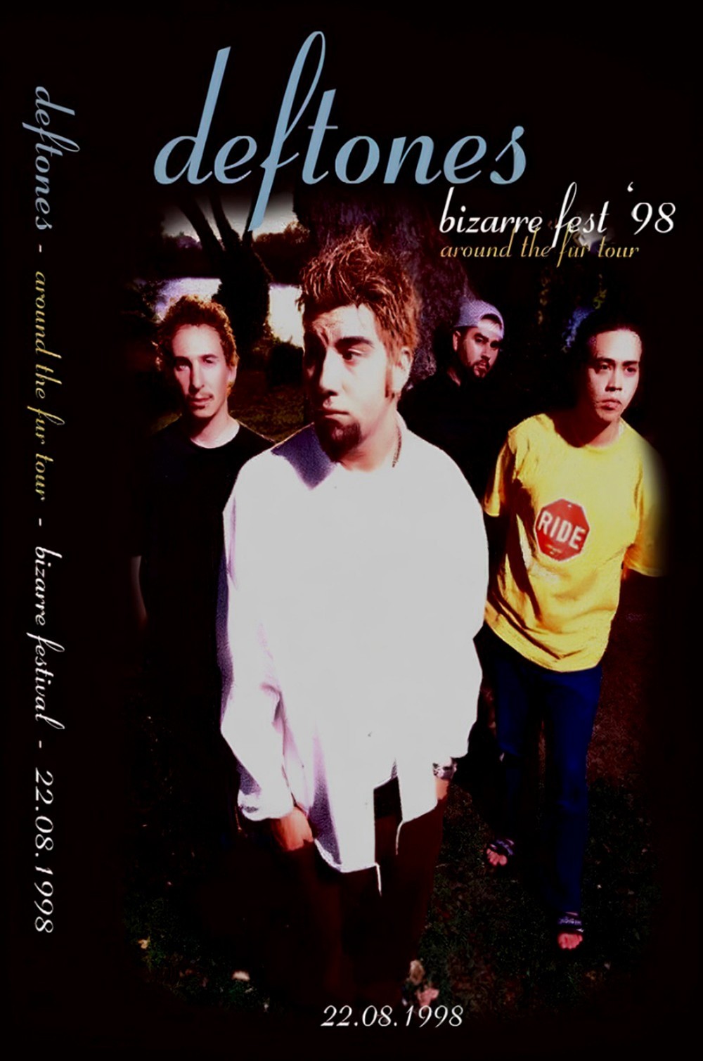 Deftones Around The Fur Bizarre Fest ’98 Poster Wall Art Print