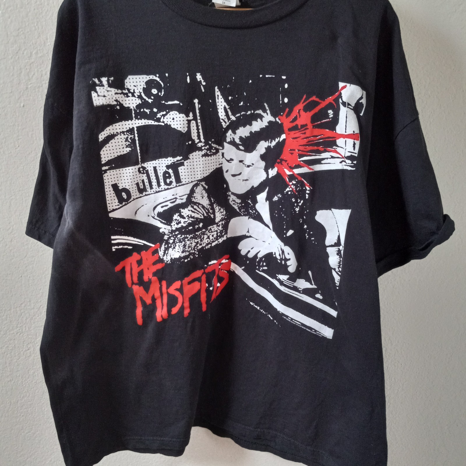 VINTAGE 2007 MISFITS BULLET T SHIRT GLENN DANZIG EVILIVE GIANT TAG MENS 2XL