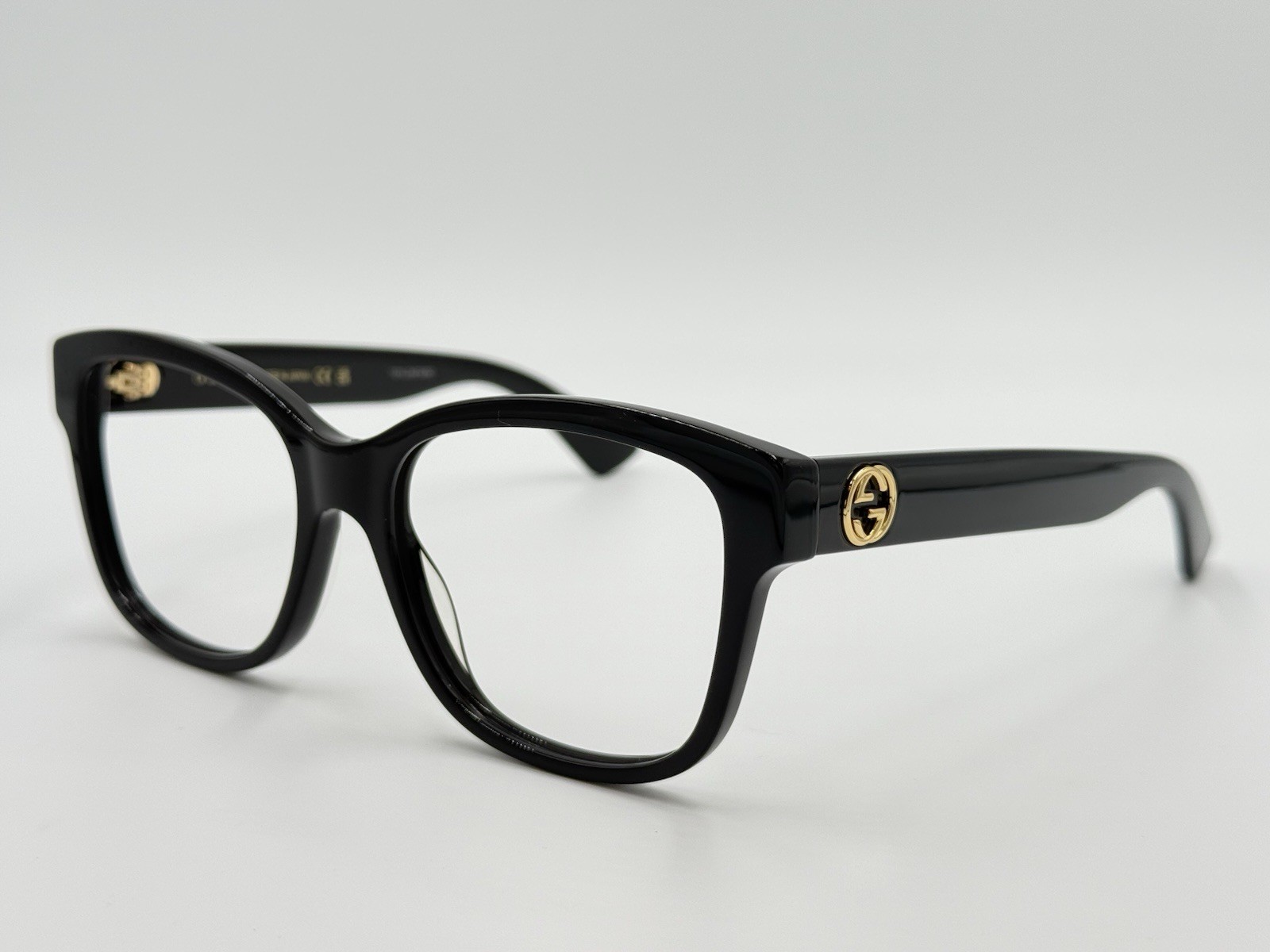 GUCCI GG0038ON 001 FRAME ONLY BLACK/ Gold accents AUTHENTIC Japan