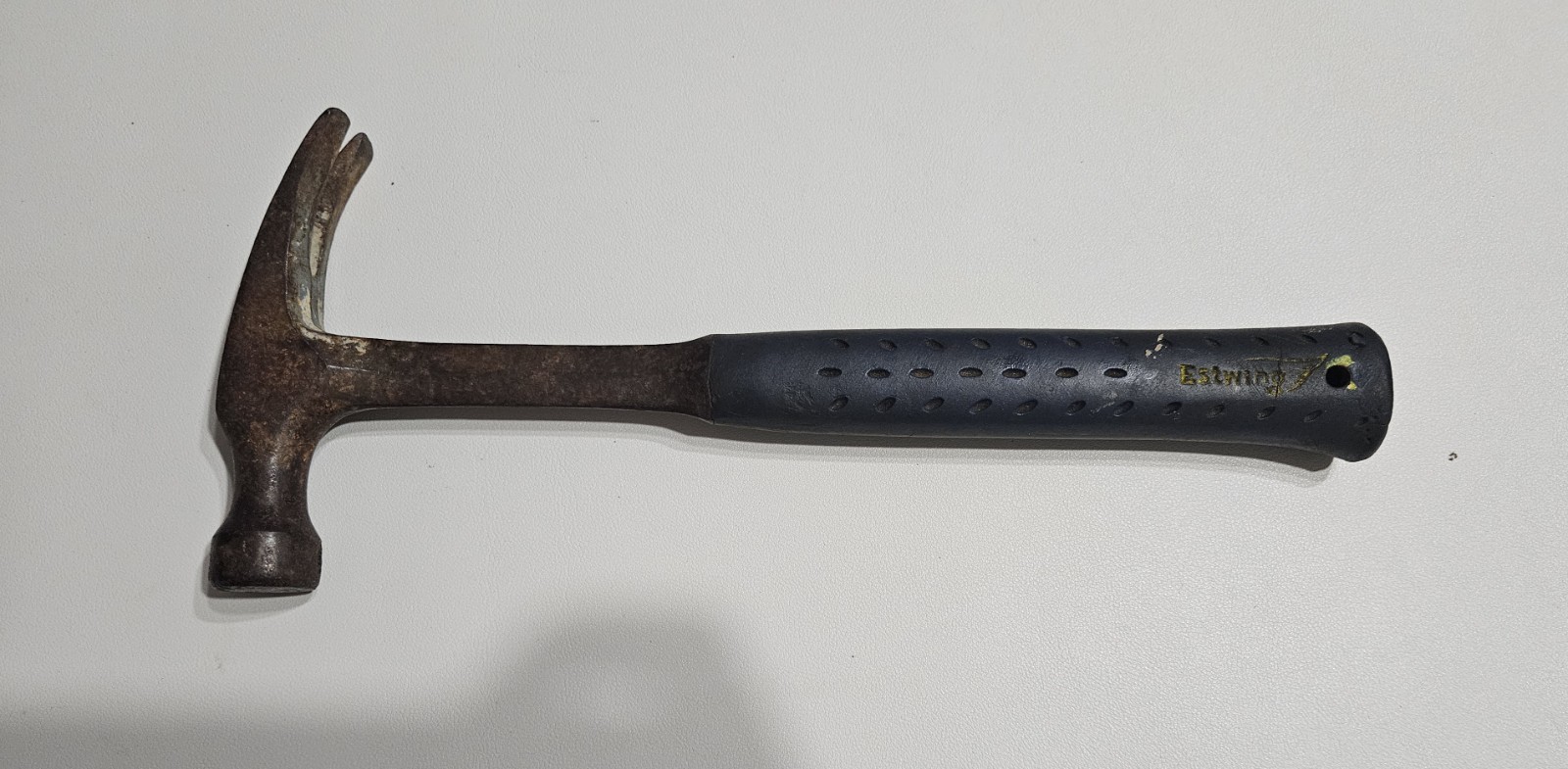 Vintage Estwing Straight Claw Hammer E3-16S Nylon Handle, Rare 13.5” Long, Used Vintage Estwing Straight Claw Hammer E3-16S Nylon Handle, Rare 13.5” Long, Used
