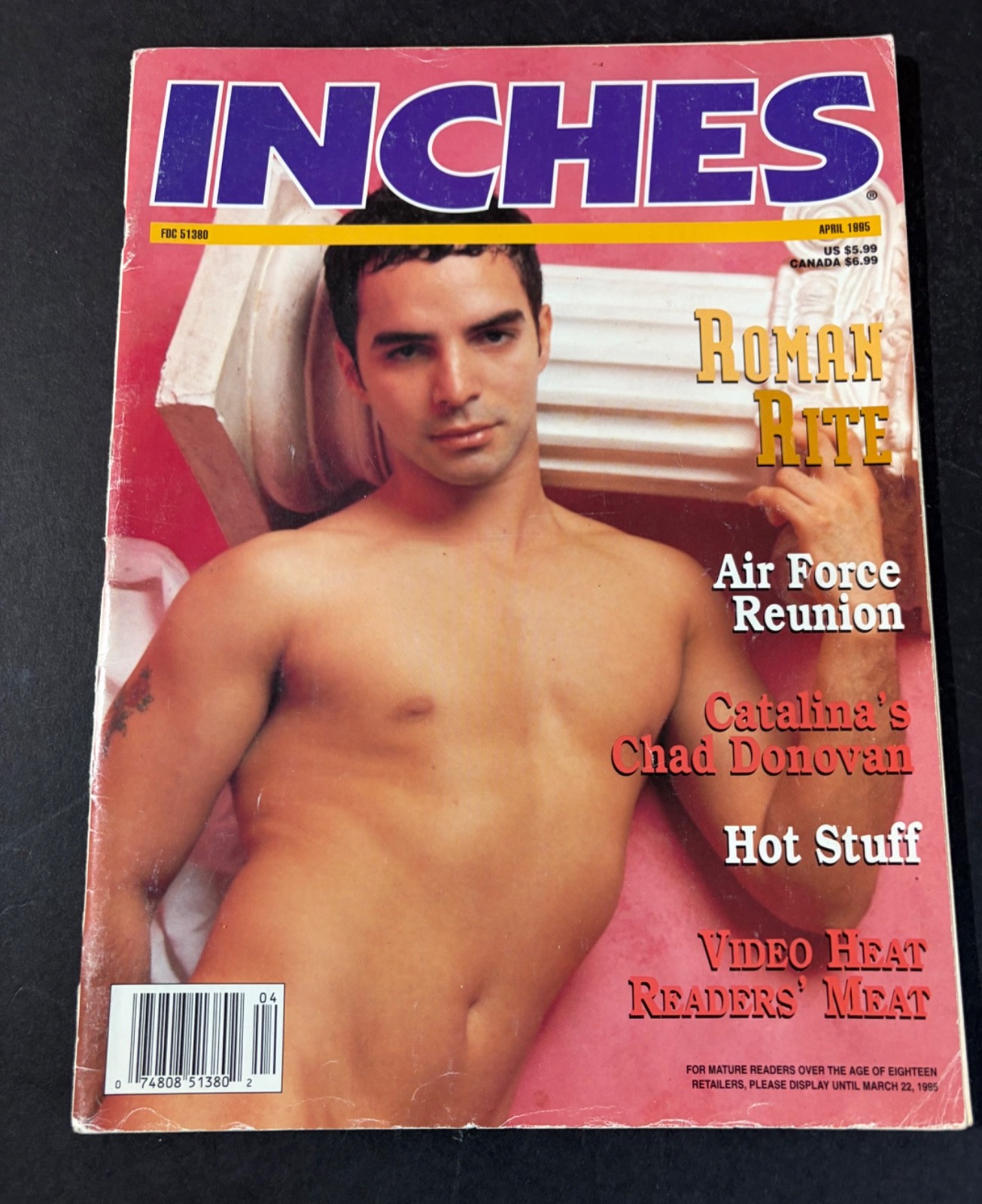 VINTAGE INCHES MAGAZINE APRIL 1995 GAY INTEREST VINTAGE INCHES MAGAZINE APRIL 1995 GAY INTEREST