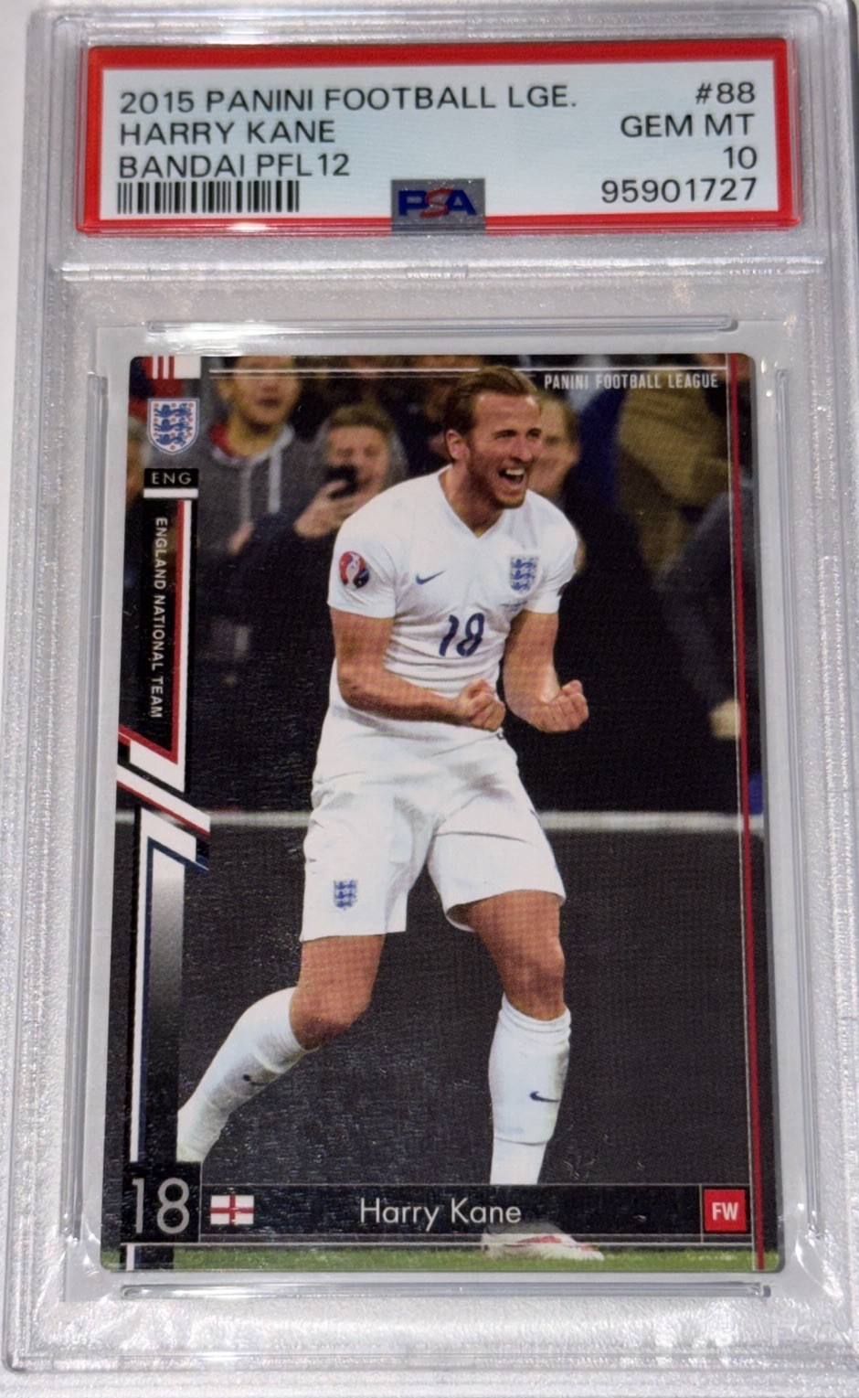 Harry Kane 2015 Panini Football RC PSA 10 # 88 England World Cup Rookie RARE